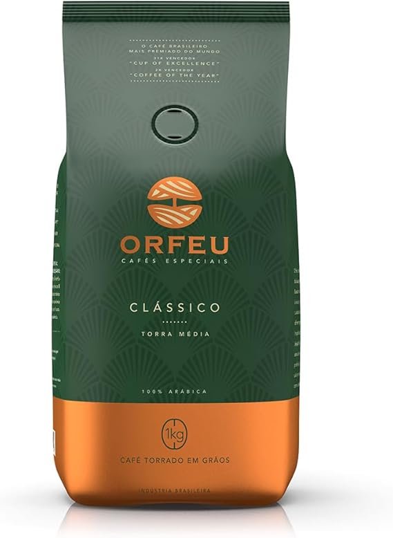 Orfeu Café Clássico em Grãos 100% Arábica